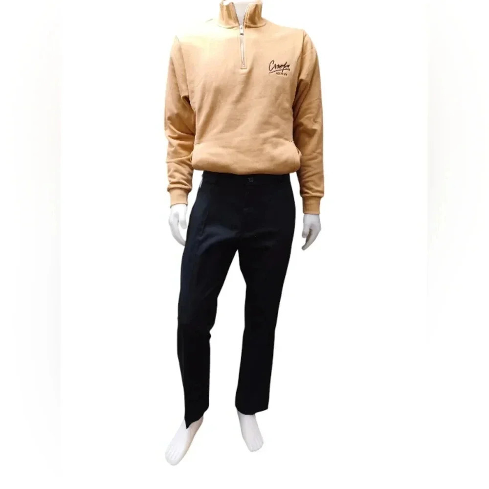 Haggar NWT Black Slim Fit  Trousers Size 38 - Picture 2 of 8